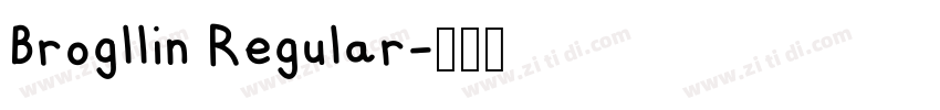 Brogllin Regular字体转换 Brogllin Regular字体转换